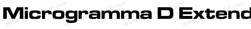 Microgramma D Extended字体转换